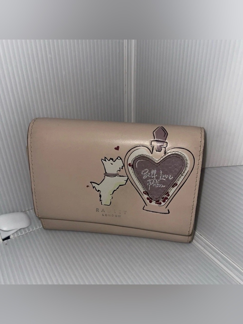 Radley London Self Love Potion Cardholder Wallet Pink Leather Dog